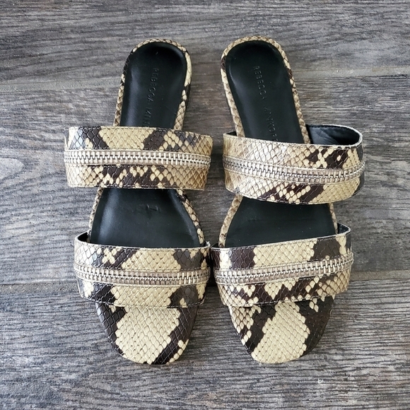 NEW Rebecca Minkoff Marciann Two Zipper Snakeskin - Picture 2 of 4